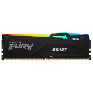 Модуль памяти для компьютера DDR5 64GB (2x32GB) 5200 MHz Beast RGB EXPO Black Kingston Fury (ex.HyperX) (KF552C40BB2AK2-64)