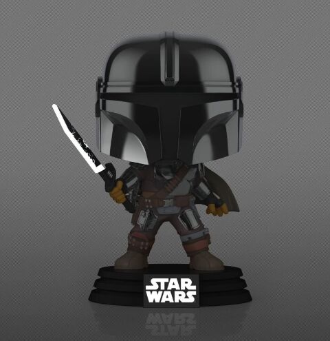 Фігурка Funko Star Wars: Mandalorian with Darksaber Фанко Мандалорець Темний меч (Glow, Exclusive) 491 -   -  