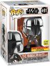Фігурка Funko Star Wars: Mandalorian with Darksaber Фанко Мандалорець Темний меч (Glow, Exclusive) 491