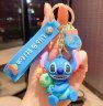 Брелок подвеска на рюкзак Stitch Blue Стич 3D Keychain Backpack 2