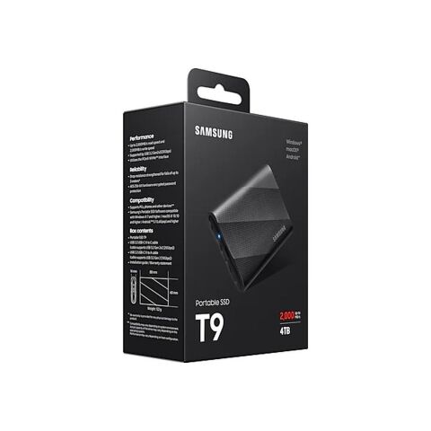 Накопитель SSD USB 3.2 4TB T9 Samsung (MU-PG4T0B/EU) - Нулевой остаток (Feed)  - Нулевой остаток (Feed) 