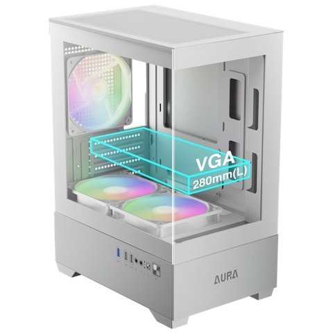 Корпус Gamdias AURA GC9M ARGB WH (4711514502534) - Нулевой остаток (Feed) - Нулевой остаток (Feed)