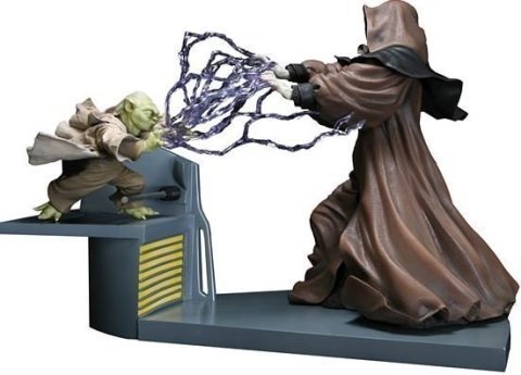 Фигурка Kotobukiya Star Wars Yoda Vs Emperor Palpatine Звёздные войны Йода Император Палпатин 37 см. -   -  