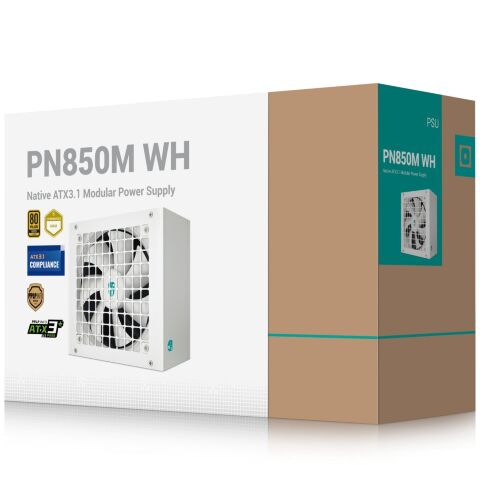Блок питания Deepcool 850W PN850M White GamerStorm (R-PN850M-FC0W-JGEU) - Нулевой остаток (Feed)  - Нулевой остаток (Feed) 