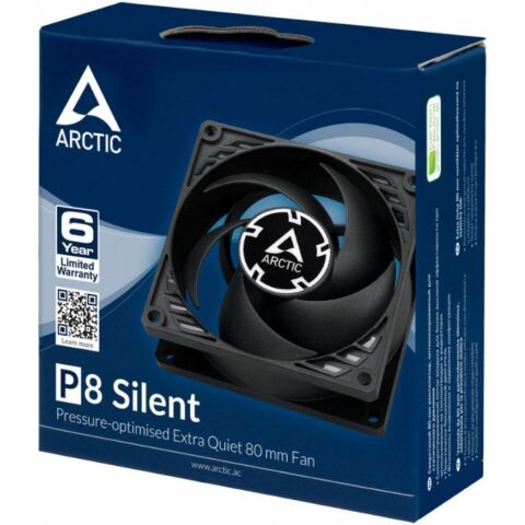 Кулер для корпуса Arctic P8 Silent black (ACFAN00152) - Нулевой остаток (Feed) - Нулевой остаток (Feed)
