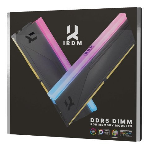 Модуль памяти для компьютера DDR5 32GB (2x16GB) 6000 MHz IRDM RGB Black Goodram (IRG-60D5L30S/32GDC) - Нулевой остаток (Feed) - Нулевой остаток (Feed)
