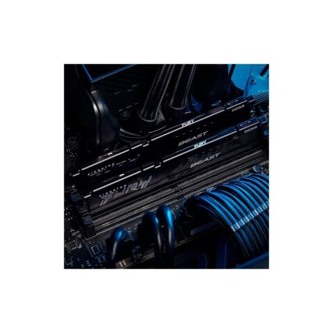 Модуль памяти для компьютера DDR5 64GB (2x32GB) 5200 MHz Beast Black Kingston Fury (ex.HyperX) (KF552C40BB2K2-64) - Модули памяти для компьютера  - Модули памяти для компьютера 