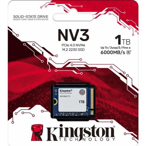 Накопитель SSD M.2 2230 1TB NV3 Kingston (SNV3SM3/1T0) - Внутренние SSD - Внутренние SSD