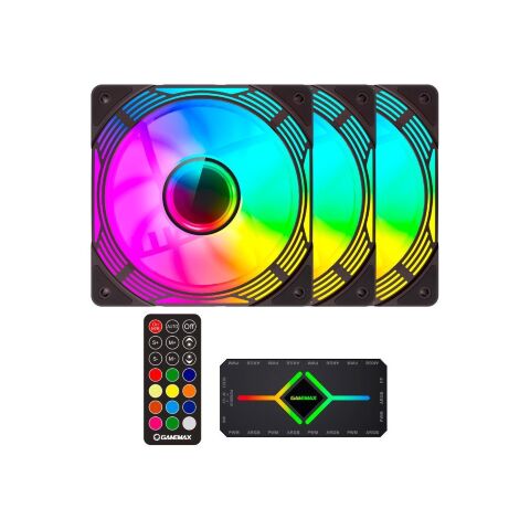 Кулер для корпуса Gamemax KF300 BK - Нулевой остаток (Feed) - Нулевой остаток (Feed)