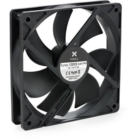 Кулер для корпуса Vinga 12025 3-pin - Нулевой остаток (Feed) - Нулевой остаток (Feed)