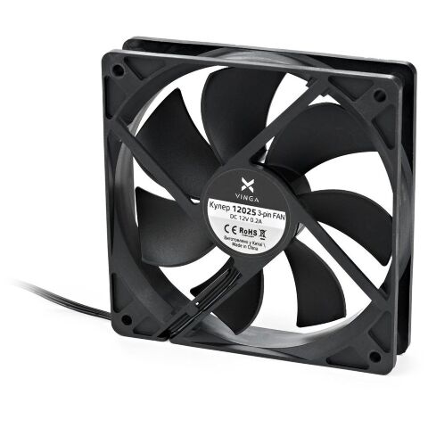 Кулер для корпуса Vinga 12025 3-pin - Нулевой остаток (Feed) - Нулевой остаток (Feed)