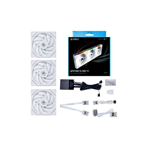 Кулер для корпуса Lian Li TL 120-3, White Cooler (G99.12TL3W.00) - Нулевой остаток (Feed)  - Нулевой остаток (Feed) 