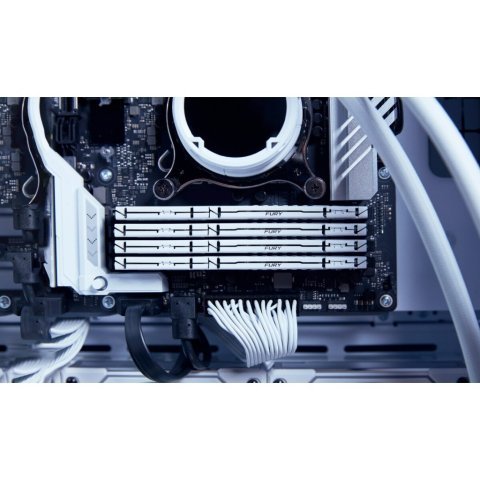 Модуль памяти для компьютера DDR5 64GB (2x32GB) 5600 MHz Beast White EXPO Kingston Fury (ex.HyperX) (KF556C36BWEK2-64) - Нулевой остаток (Feed) - Нулевой остаток (Feed)