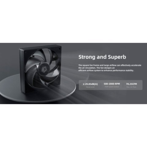 Кулер для корпуса ID-Cooling AF-125-K TRIO - Нулевой остаток (Feed)  - Нулевой остаток (Feed) 
