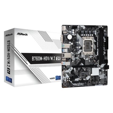 Материнская плата ASRock B760M-HDV/M.2 D4 - Нулевой остаток (Feed) - Нулевой остаток (Feed)