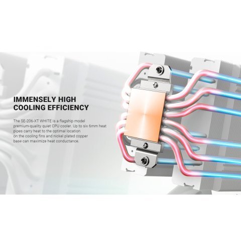 Кулер для процессора ID-Cooling SE-206-XT White - Нулевой остаток (Feed)  - Нулевой остаток (Feed) 