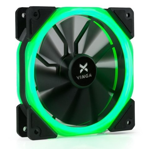 Кулер для корпуса Vinga LED fan-02 green - Вентиляторы к корпусам  - Вентиляторы к корпусам 