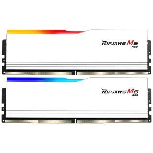 Модуль памяти для компьютера DDR5 32GB (2x16GB) 6000 MHz Ripjaws M5 RGB Matte White G.Skill (F5-6000J3040F16GX2-RM5RW)