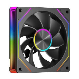 Кулер для корпуса PcCooler Вентилятор реверсний PCCOOLER FG120R ARGB BK чорний для корпусу 1 (FG120R ARGB BK)