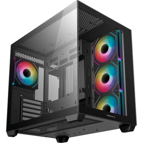 Корпус для ПК Deepcool CG530 4F Black (R-CG530-BKADA4-G-1) - Нулевой остаток (Feed)  - Нулевой остаток (Feed) 