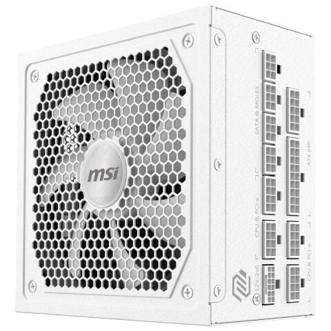 Блок питания MSI 1000W (MAG A1000GL PCIE5 WHITE) - Блоки питания  - Блоки питания 