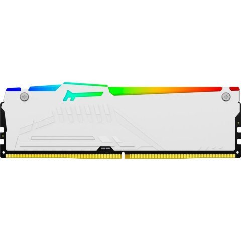 Модуль памяти для компьютера DDR5 128GB (4x32GB) 5600 MHz FURY Beast RGB White Kingston Fury (ex.HyperX) (KF556C40BWAK4-128) - Нулевой остаток (Feed) - Нулевой остаток (Feed)