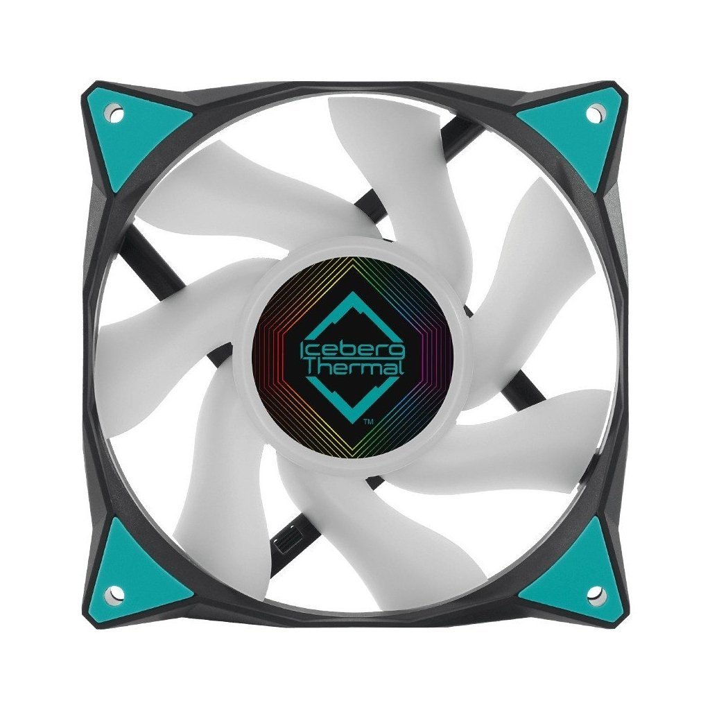 Кулер для корпуса Iceberg Group IceGALE ARGB - 120mm Black (ICEGALE12A-E0A)
