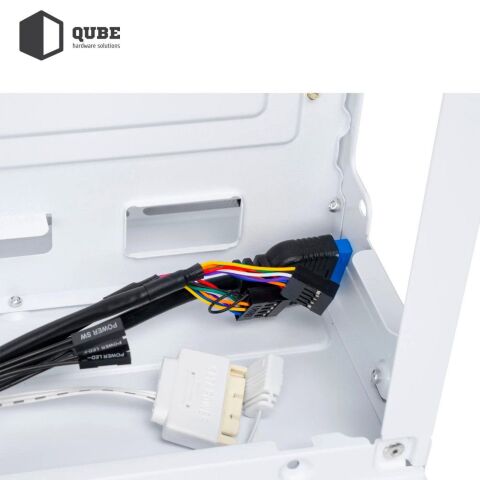 Корпус для ПК Qube REEF ARGB White (REEF_GMNU3) - Нулевой остаток (Feed)  - Нулевой остаток (Feed) 