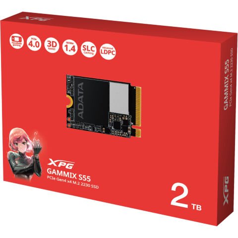 Накопитель SSD M.2 2230 2TB GAMMIX S55 ADATA (SGAMMIXS55-2T-C) - Внутренние SSD - Внутренние SSD