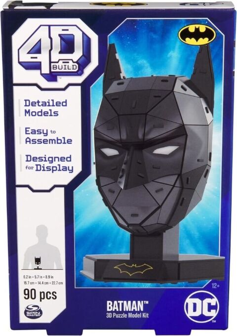 Пазл 4D Build DC Batman Puzzle Model Kit 3D картон Бетмен 90 шт. -   -  