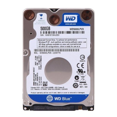 Жесткий диск для ноутбука 2.5" 500GB WD (WD5000LPCX) - Нулевой остаток (Feed)  - Нулевой остаток (Feed) 