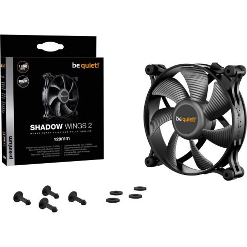 Кулер для корпуса Be quiet! Shadow Wings 2 120mm PWM (BL085) - Нулевой остаток (Feed) - Нулевой остаток (Feed)