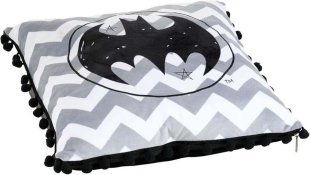 Подушка DC COMICS Batman Logo Black Pom Pom Pillow 40 см.