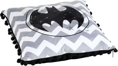 Подушка DC COMICS Batman Logo Black Pom Pom Pillow 40 см. -   -  