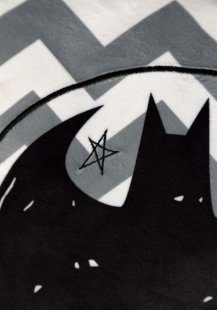 Подушка DC COMICS Batman Logo Black Pom Pom Pillow 40 см.