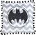 Подушка DC COMICS Batman Logo Black Pom Pom Pillow 40 см. -   -  