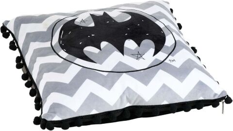 Подушка DC COMICS Batman Logo Black Pom Pom Pillow 40 см. -   -  