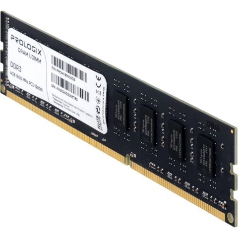 Модуль памяти для компьютера DDR3 4GB 1600 MHz Prologix (PRO4GB1600D3) - Нулевой остаток (Feed)  - Нулевой остаток (Feed) 