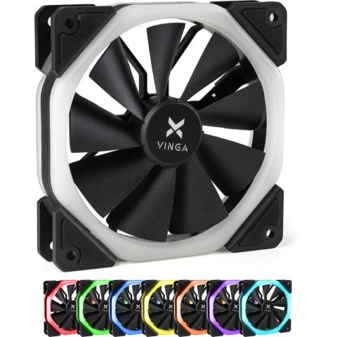 Кулер для корпуса Vinga RGB fan-04 - Вентиляторы к корпусам  - Вентиляторы к корпусам 
