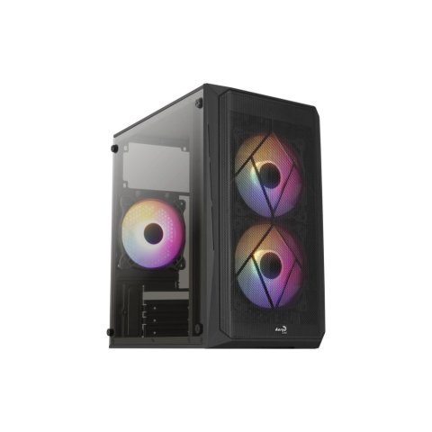 Корпус AeroCool CS-107-A-BK-v2 Black 600W (ACCX-PC14002.11) - Нулевой остаток (Feed)  - Нулевой остаток (Feed) 