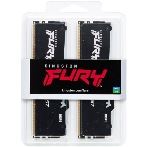 Модуль памяти для компьютера DDR5 64GB (2x32GB) 6400 MHz Beast RGB XMP Kingston Fury (ex.HyperX) (KF564C32BBAK2-64) - Нулевой остаток (Feed)  - Нулевой остаток (Feed) 