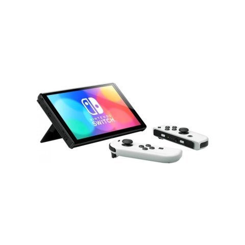 Игровая консоль Nintendo Switch OLED (белая) (45496883386) - Игровые приставки  - Игровые приставки 