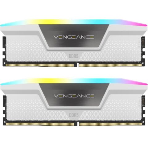 Модуль памяти для компьютера DDR5 32GB (2x16GB) 6000 MHz Vengeance RGB White Corsair (CMH32GX5M2E6000Z36W) - Модули памяти для компьютера  - Модули памяти для компьютера 