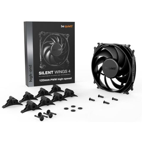 Кулер для корпуса Be quiet! Silent Wings 4 120mm PWM high-speed (BL094) - Нулевой остаток (Feed)  - Нулевой остаток (Feed) 