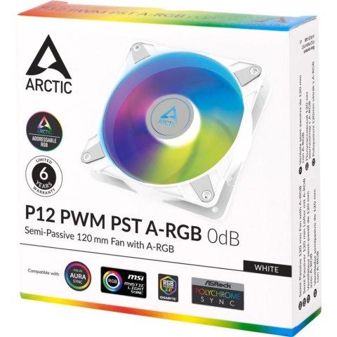 Кулер для корпуса Arctic P12 PWM PST A-RGB (ACFAN00254A) - Нулевой остаток (Feed) - Нулевой остаток (Feed)
