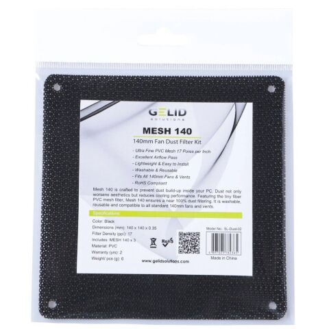 Пылевой фильтр для ПК Gelid Solutions MESH 140 DUST FILTER KIT 3pcs (SL-Dust-02) - Нулевой остаток (Feed)  - Нулевой остаток (Feed) 