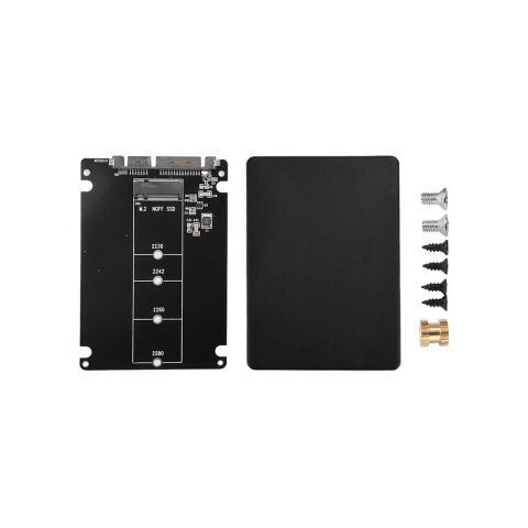 Конвертор Dynamode 2.5'' SATA to M.2 (NGFF) SSD 22*30mm, 22*42mm, 22*60mm, 22*80mm (S103-1N-P) - Нулевой остаток (Feed) - Нулевой остаток (Feed)