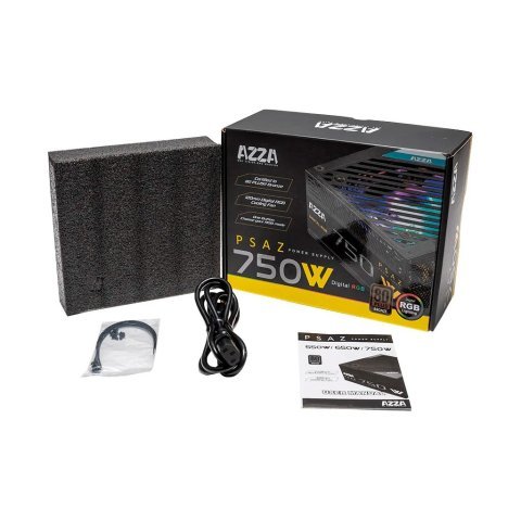 Блок питания Azza 750W (PSAZ-750W ARGB) - Нулевой остаток (Feed) - Нулевой остаток (Feed)