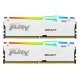 Модуль памяти для компьютера DDR5 64GB (2x32GB) 6400 MHz Beast White RGB EXPO Kingston Fury (ex.HyperX) (KF564C32BWEAK2-64) - Нулевой остаток (Feed)  - Нулевой остаток (Feed) 