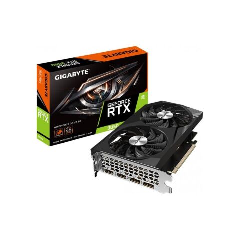 Видеокарта GIGABYTE GeForce RTX3050 8Gb WINDFORCE OC V2 (GV-N3050WF2OCV2-8GD) - Нулевой остаток (Feed) - Нулевой остаток (Feed)